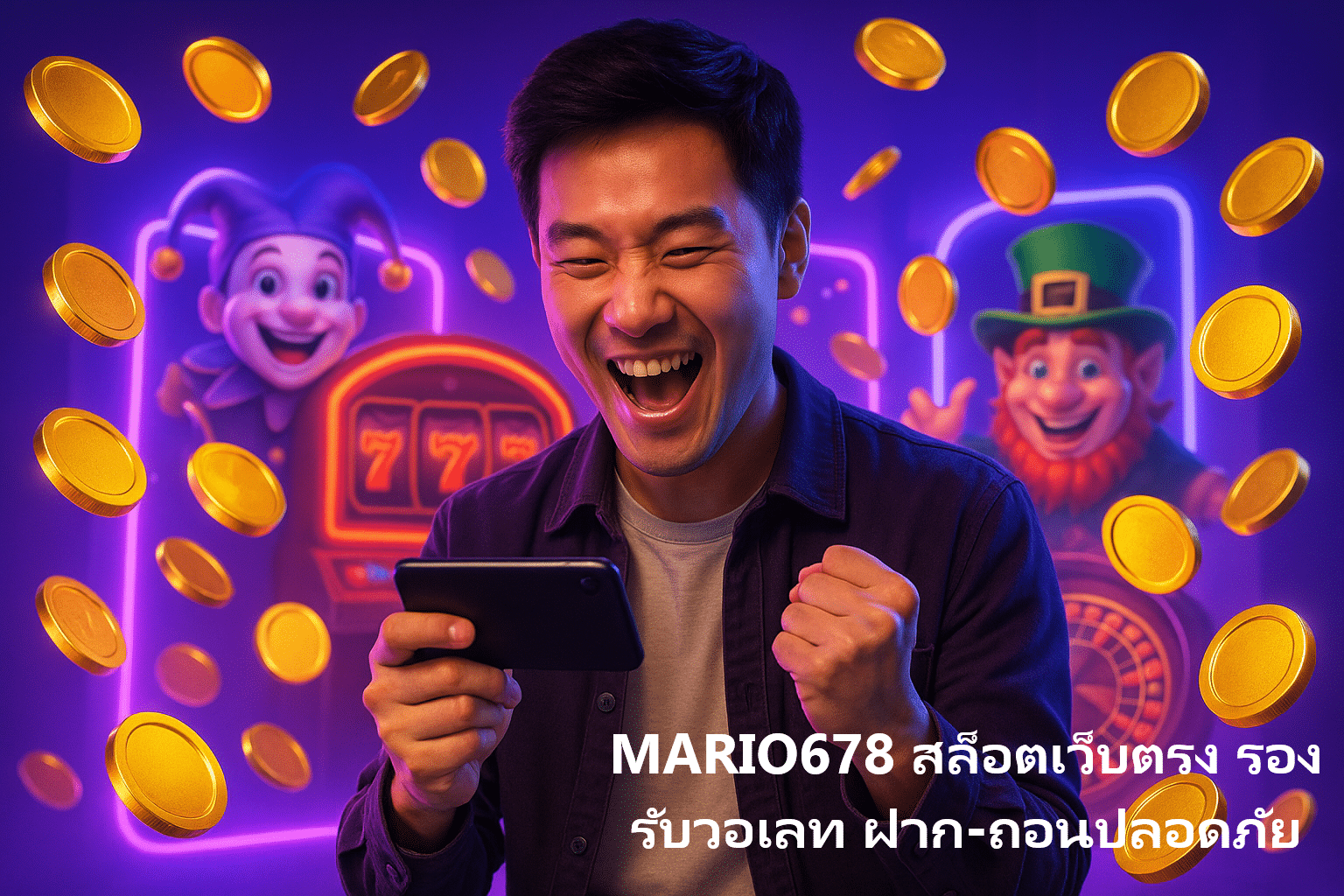 MARIO678 สล็อตเว็บตรง รองรับวอเลท ฝาก-ถอนปลอดภัย