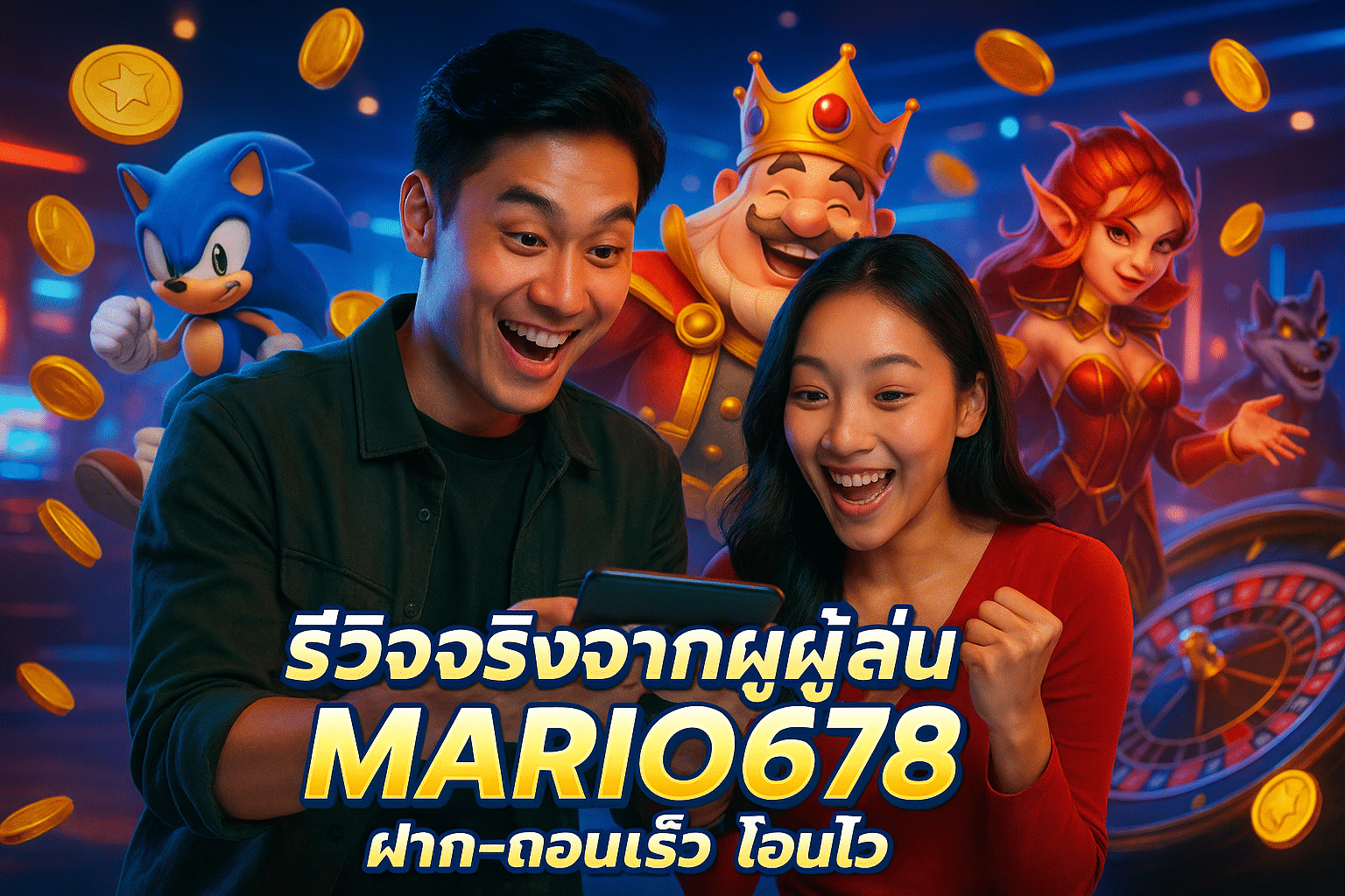 รีวิวจริงจากผู้เล่น MARIO678 ฝาก-ถอนเร็ว โอนไว